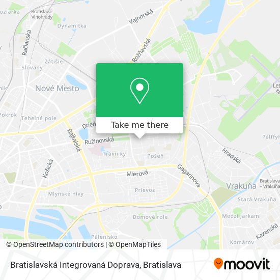 Bratislavská Integrovaná Doprava map