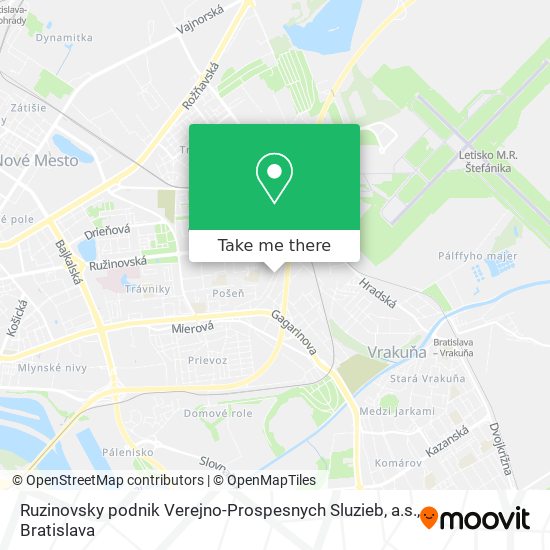 Ruzinovsky podnik Verejno-Prospesnych Sluzieb, a.s. map