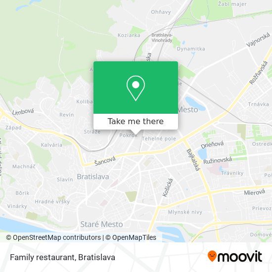 Family restaurant map