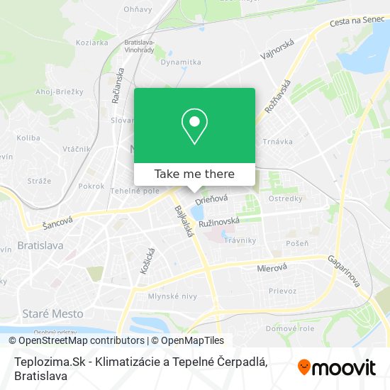 Teplozima.Sk - Klimatizácie a Tepelné Čerpadlá map