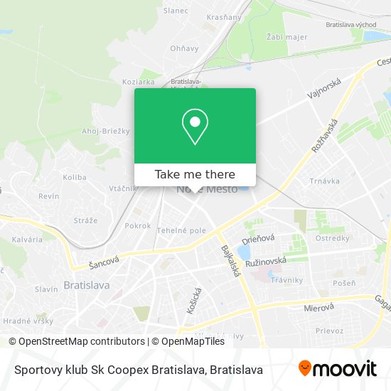 Sportovy klub Sk Coopex Bratislava map