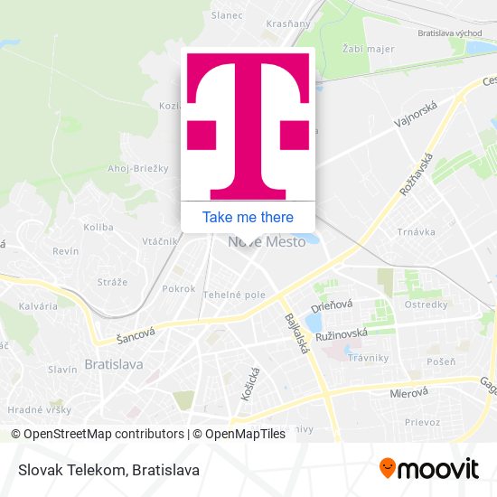 Slovak Telekom map