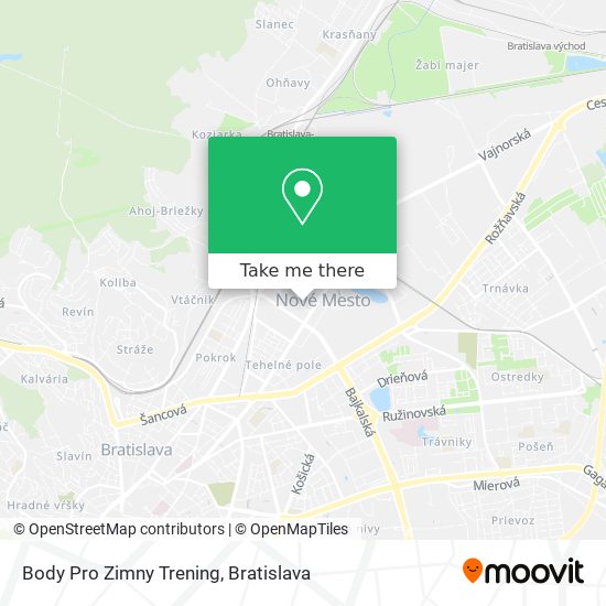 Body Pro Zimny Trening map