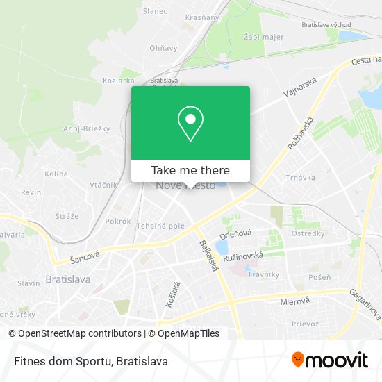 Fitnes dom Sportu map