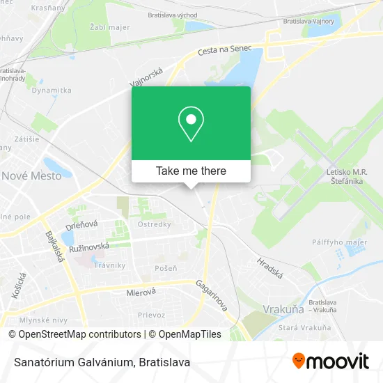 Sanatórium Galvánium map