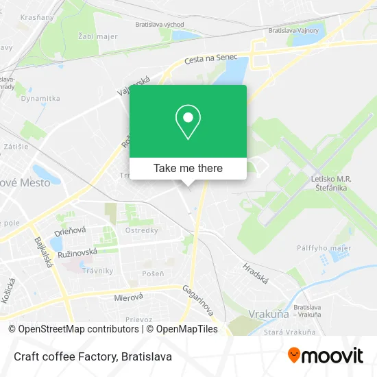 Craft coffee Factory map