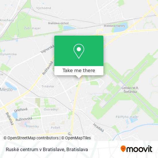 Ruské centrum v Bratislave map