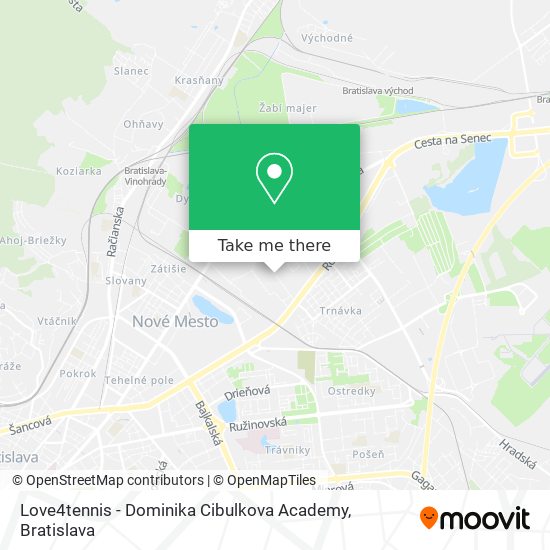 Love4tennis - Dominika Cibulkova Academy map