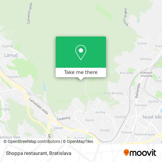Shoppa restaurant map