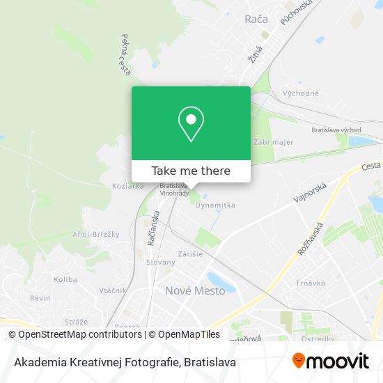 Akademia Kreatívnej Fotografie map