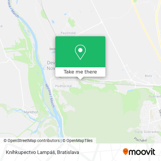 Kníhkupectvo Lampáš map