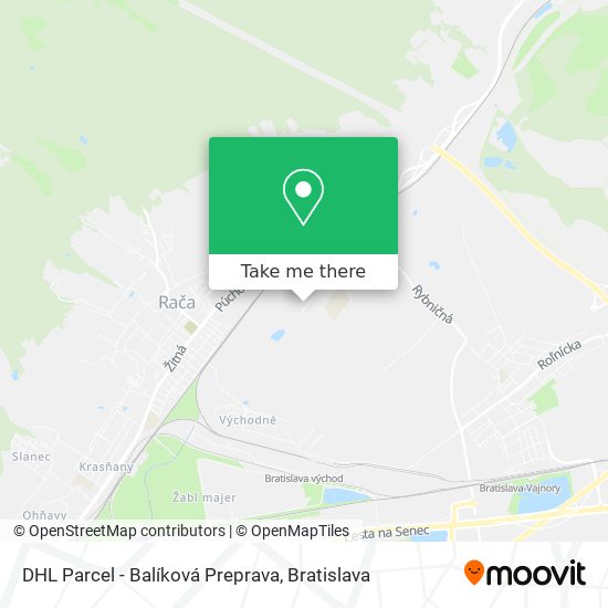 DHL Parcel - Balíková Preprava map