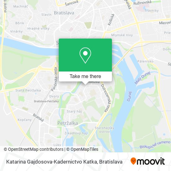 Katarina Gajdosova-Kadernictvo Katka map