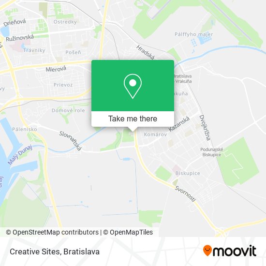 Creative Sites map