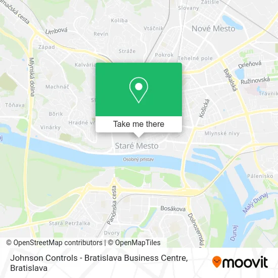 Johnson Controls - Bratislava Business Centre map