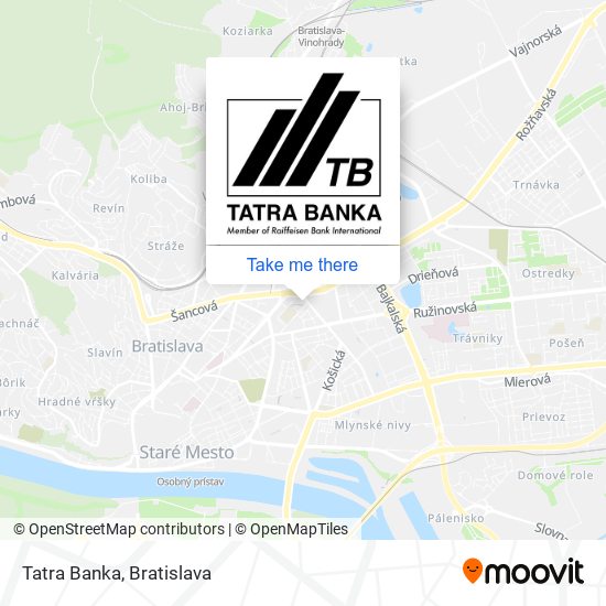 Tatra Banka map
