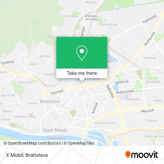 X Mobil map