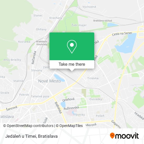 Jedáleň u Timei map