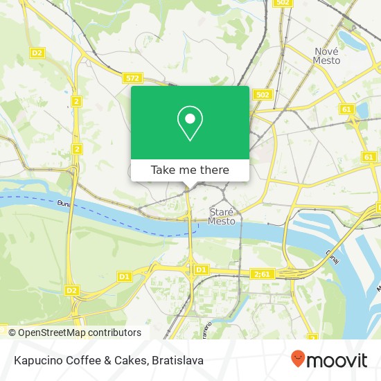 Kapucino Coffee & Cakes map