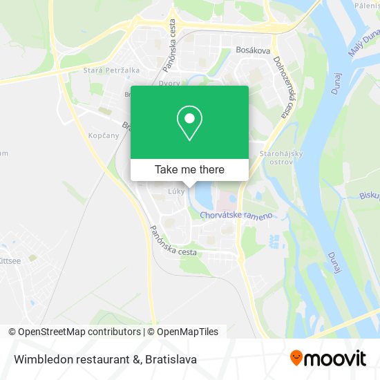 Wimbledon restaurant & map