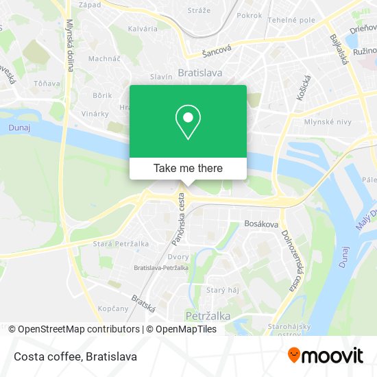 Costa coffee map