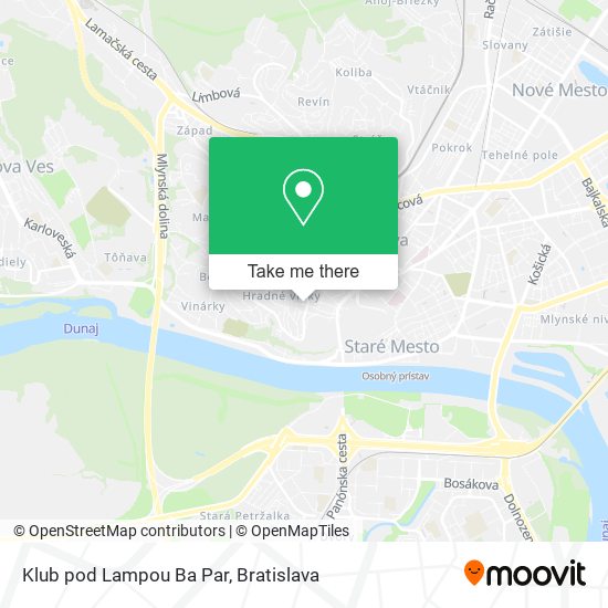 Klub pod Lampou Ba Par map