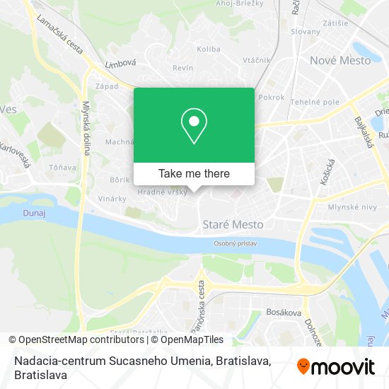 Nadacia-centrum Sucasneho Umenia, Bratislava map