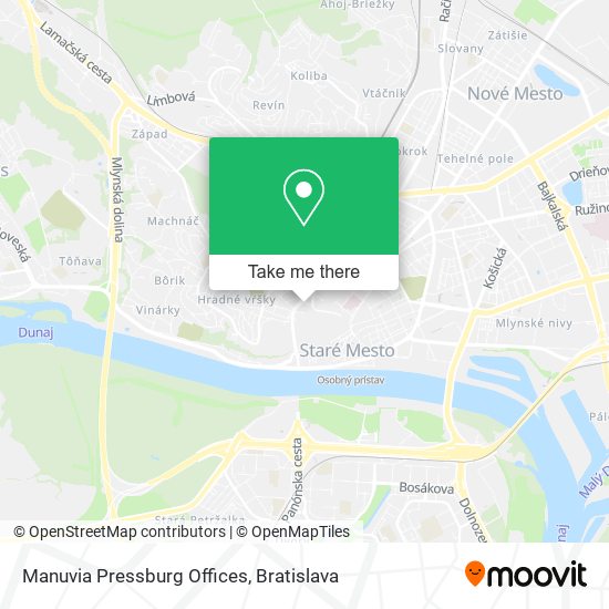 Manuvia Pressburg Offices map