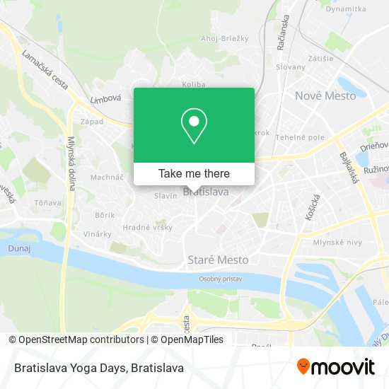 Bratislava Yoga Days map
