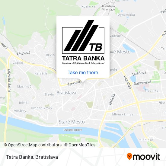 Tatra Banka map