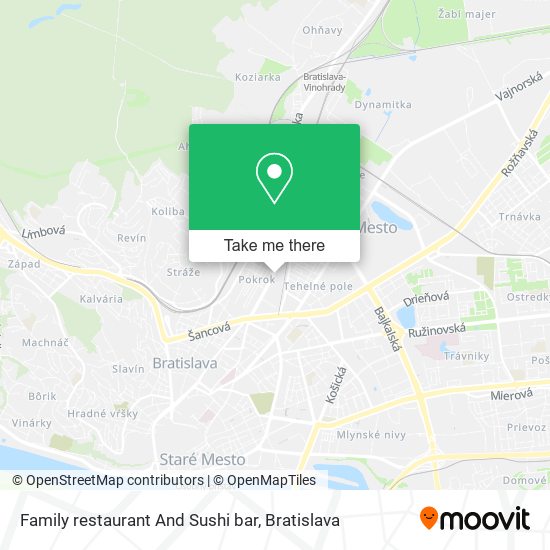 Family restaurant And Sushi bar map