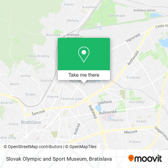 Slovak Olympic and Sport Museum map