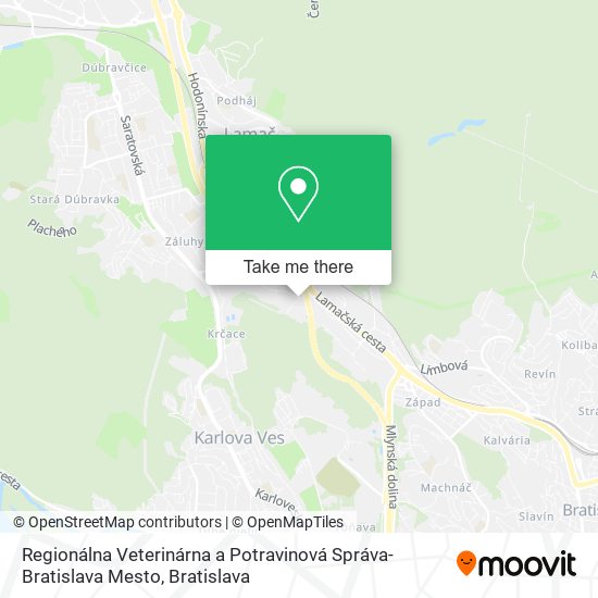 Regionálna Veterinárna a Potravinová Správa-Bratislava Mesto map