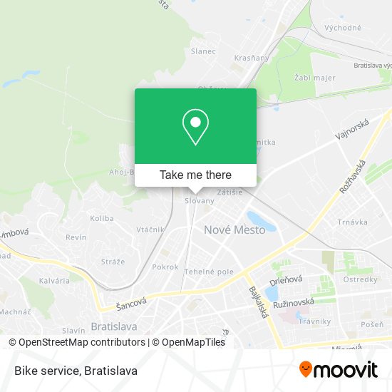 Bike service map