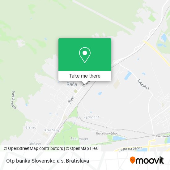 Otp banka Slovensko a s map