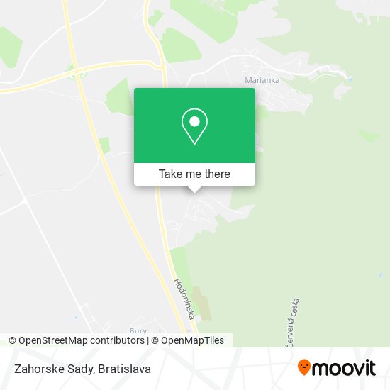 Zahorske Sady map