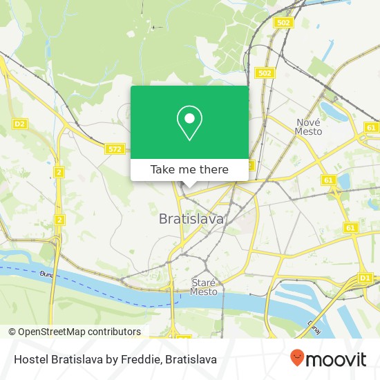 Hostel Bratislava by Freddie map