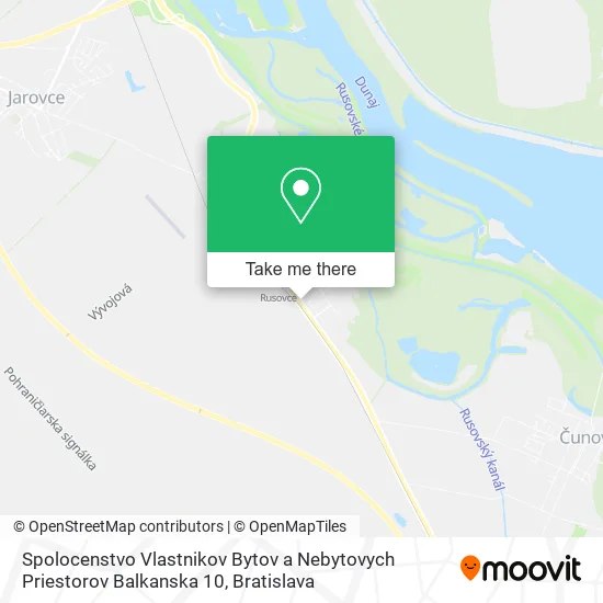 Spolocenstvo Vlastnikov Bytov a Nebytovych Priestorov Balkanska 10 map