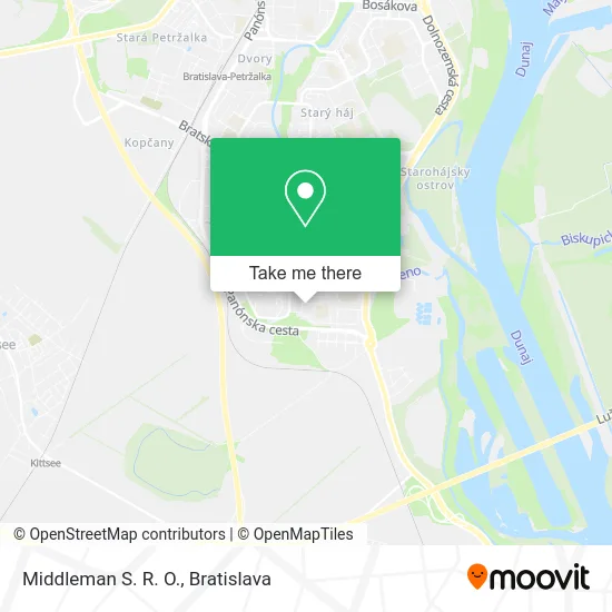 Middleman S. R. O. map