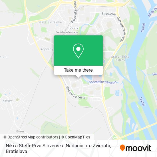 Niki a Steffi-Prva Slovenska Nadacia pre Zvierata map