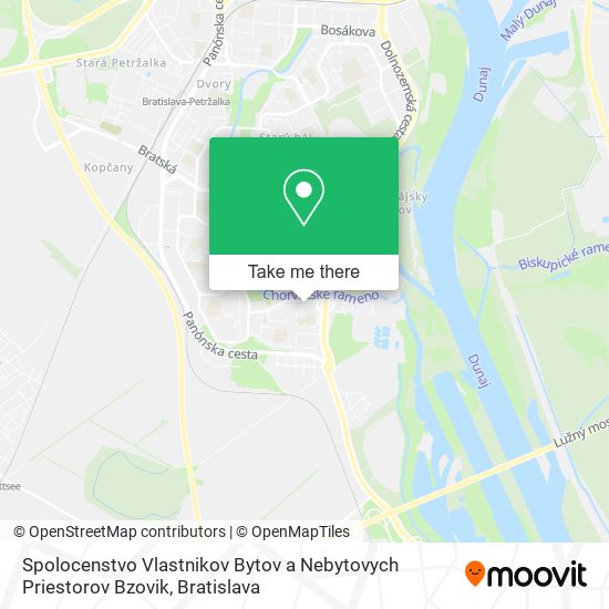 Spolocenstvo Vlastnikov Bytov a Nebytovych Priestorov Bzovik map