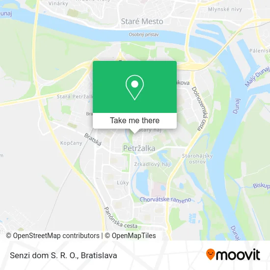 Senzi dom S. R. O. map