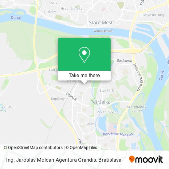 Ing. Jaroslav Molcan-Agentura Grandis map