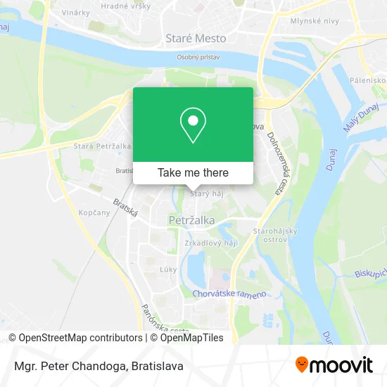 Mgr. Peter Chandoga map
