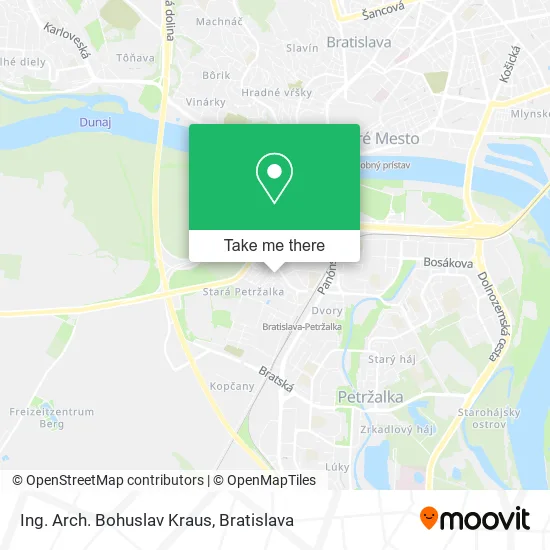 Ing. Arch. Bohuslav Kraus map