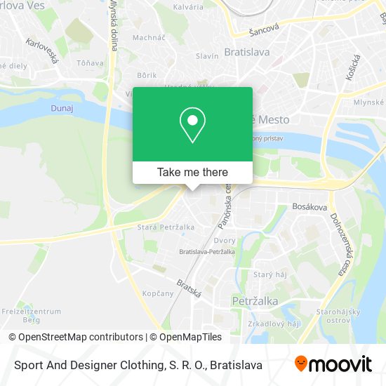 Sport And Designer Clothing, S. R. O. map