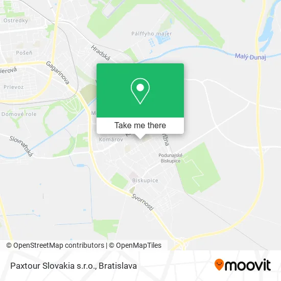 Paxtour Slovakia s.r.o. map