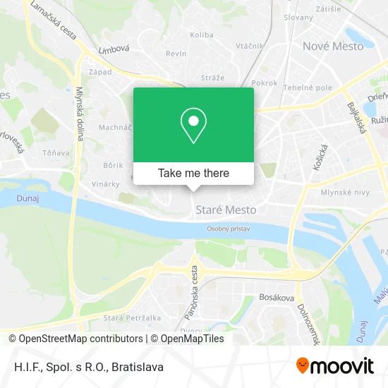 H.I.F., Spol. s R.O. map