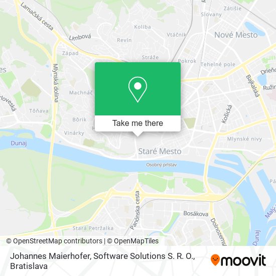 Johannes Maierhofer, Software Solutions S. R. O. map