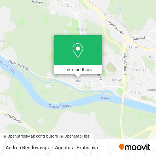 Andrea Bendova-sport Agentura map